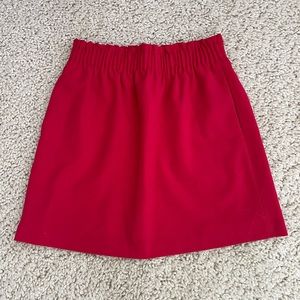 J Crew skirt. Bright Red. Size 2.